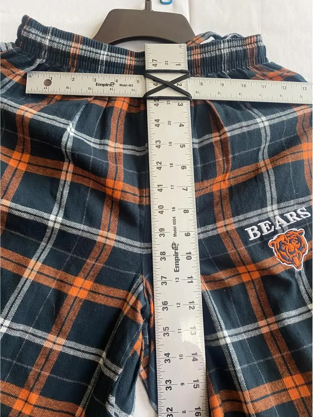 Chicago Bears Plaid Flannel Lounge Pants Small